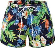 sslr printed hawaiian christmas swimwear logo