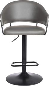 img 2 attached to Armen Living Leather Barstool Adjustable