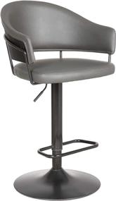 img 3 attached to Armen Living Leather Barstool Adjustable