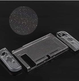 img 2 attached to ✨ White Clear Glitter Switch Case by BelugaDesign - Dockable Crystal Protective Cover for Nintendo Switch Standard