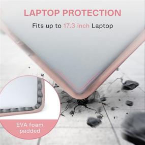 img 1 attached to 👜 BAGSMART Pink Laptop Bag: Large Expandable Briefcase for Women, Water Resistant & Anti-Theft – Ideal for Business, Travel & Office