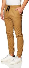 img 2 attached to 🩳 Reg and Big & Tall Sizes Basic Stretch Twill Jogger Pants for Men by Southpole