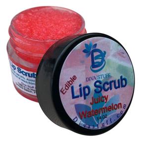 img 3 attached to 🍉 Diva Stuff Ultra Hydrating Lip Scrub: Soft Lips, Gentle Exfoliation & Moisturizer, Juicy Watermelon – ¼ oz (Made in the USA)
