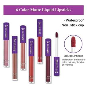 img 2 attached to Lipstick Makeup UCANBE Waterproof Lasting
