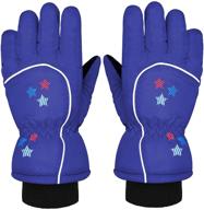 🧤 boao mittens: stay warm and dry with waterproof cotton lined girls' accessories for cold weather logo