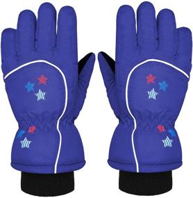 img 4 attached to 🧤 Boao Mittens: Stay Warm and Dry with Waterproof Cotton Lined Girls' Accessories for Cold Weather