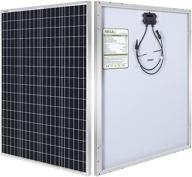 🌞 high efficiency hqst 100w monocrystalline solar panel: power your off grid adventures in boats, caravans, rvs & more! logo
