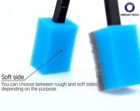 img 3 attached to 🧽 Dream Tech Korea Cup Cleaning Brush - Easy Sponge for Effortless Cleaning of Dishes, Bottles, Tumblers, Cups (1 Pack)