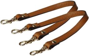 img 2 attached to 👜 VanEnjoy Pair Full Grain Leather Handbag Straps - 16" Long, 0.47" Wide