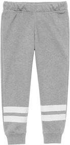 img 3 attached to 🏻 Batermoon Girl's Striped Sweatpants: Stylish & Comfy Joggers for Active Kids