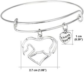 img 3 attached to Luvalti Horse Pendant Bracelet - Perfect Gift for Animal Lovers - Family and Friends Jewelry