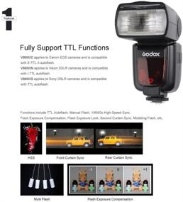 img 2 attached to GODOX V860II-C Wireless E-TTL II Li-on Camera Flash Speedlite for Canon: Compatible with 6D, 50D, 60D, 1DX, 580EX II, 5D Mark II III (V860II-C)