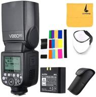 godox v860ii-c wireless e-ttl ii li-on camera flash speedlite for canon: compatible with 6d, 50d, 60d, 1dx, 580ex ii, 5d mark ii iii (v860ii-c) logo