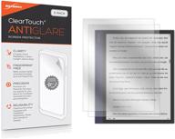 cleartouch anti-glare screen protector (2-pack) for onyx boox note air by boxwave: protect your device from glare and fingerprints logo