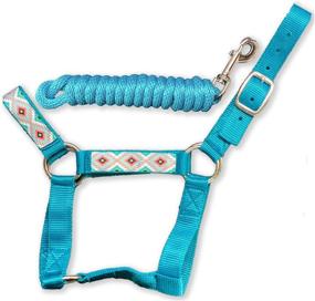 img 3 attached to 🦄 Cute and Stylish Miniature Donkey Halters and Lead Ropes Bundle (2 Items) - Available in 10 Vibrant Colors