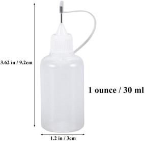 img 3 attached to 🔍 Onwon 10-Piece Precision Needle Tip Glue Bottle Applicator - 1 Ounce/30 ml Empty Squeeze Bottle for DIY Crafts and Paper Quilling