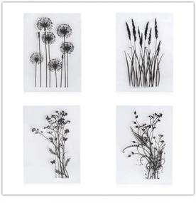 img 4 attached to Unique 4PCS Dandelion Clear Stamps for Scrapbooking, Card Making & DIY Crafts