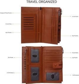 img 1 attached to 🔒 Ultimate Leather Passport Document Organizer: Unparalleled Blocking Technology for Optimal Security
