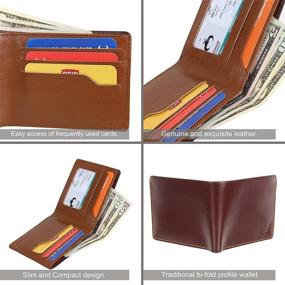 img 1 attached to AlphaHide Men’s RFID-Blocking Bifold Wallet