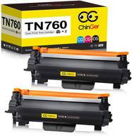 🖨️ chinger tn760 high yield compatible toner cartridge for brother tn760 tn-760 tn730 - ideal for hl-l2350dw hl-l2395dw hl-l2390dw dcp-l2550dw mfc-l2750dw hl-l2370dw mfc-l2710dw (2 black) logo