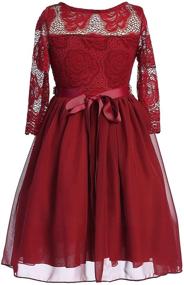 img 1 attached to 🌸 Floral Flower Holiday Dresses for Girls: BNY Corner's Elegant Collection