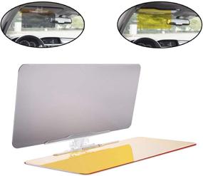 img 4 attached to 🌞 Lebogner Auto Anti-Glare Day/Night Vision Sun Visor: 2-in-1 Car Sunshade & Visor Extender for Windshield - Compatible with All Cars, SUVs, and Trucks