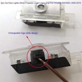 img 2 attached to 2pc Автомобильные дверные огни: световые проекторы с призрачным отражением логотипа лазерных лучей для Chrysler 300/C/300S & Sebring 2001-2010, Chrysler 200 2011-2014.