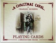 🃏 cartamundi christmas carol plastic coated bridge size playing cards - 2 decks with box логотип