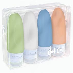 img 4 attached to 🧳 Leak-Proof Travel Bottles - TSA-Approved Travel Containers for Toiletries with Quart Bag