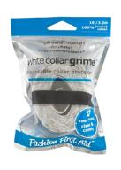 premium usa-made disposable cotton hat and collar protector for white collar grime - 10' original solution logo