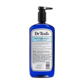 img 2 attached to 🌿 Оживитесь и очистите себя с помощью геля для тела Dr. Teal's Pure Epsom Salt - Энергетический, 24 жидких унций