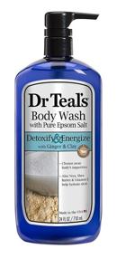 img 4 attached to 🌿 Оживитесь и очистите себя с помощью геля для тела Dr. Teal's Pure Epsom Salt - Энергетический, 24 жидких унций