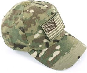 img 3 attached to 🎩 Tactical Operator Hat for Men with Military Patches, featuring USA Flag - GES Hat