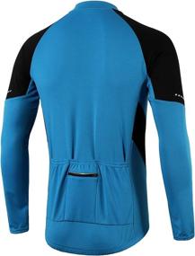 img 2 attached to 🚴 BERGRISAR Men's Long Sleeve Basic Cycling Jerseys with Zipper Pockets - BG012