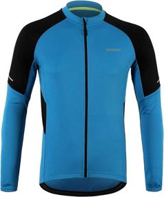 img 3 attached to 🚴 BERGRISAR Men's Long Sleeve Basic Cycling Jerseys with Zipper Pockets - BG012