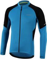 🚴 bergrisar men's long sleeve basic cycling jerseys with zipper pockets - bg012 logo