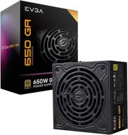 💡 evga supernova 650 ga 650w power supply - 80 plus gold certified, fully modular, eco mode, dual ball bearing fan, 10-year warranty - compact 150mm size (220-ga-0650-x1) логотип