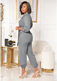 img 2 attached to FOEOYO Womens Jumpsuit Elegant Jumpsuits Women's Clothing and Jumpsuits, Rompers & Overalls