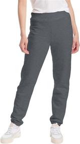 img 4 attached to 👖 Comfortable & Stylish: Hanes Women's EcoSmart Cinched Cuff Sweatpants