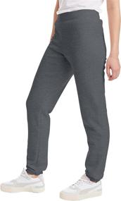 img 2 attached to 👖 Comfortable & Stylish: Hanes Women's EcoSmart Cinched Cuff Sweatpants