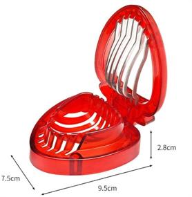 img 3 attached to 🍓 Strawberry Huller and Fruit Slicer Set | Berry Stem Leaves Remover, Peeling Tool for Kitchen Accessories | Easy Corer for Strawberry, Tomatoes, and more | 1PCS