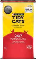 🐱 purina tidy cats low dust clumping cat litter - litter box odor control, 24/7 performance - 40 lb. bag logo