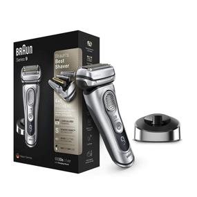 img 3 attached to 💇 Braun Electric Razor for Men: Pop-Up Precision Beard Trimmer, Rechargeable, Wet & Dry Foil Shaver - Silver 5-Piece Set with Travel Case