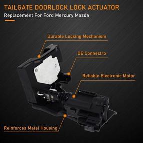 img 1 attached to 🔒 FEXON Liftgate Actuator | Rear Hatch Trunk Door Latch Tailgate Lock Motor | Replacement for Ford Escape 2009-2012, Mercury Mariner 2009-2011, Mazda Tribute 2008-2011 | Part Number: 937-663 9L8Z-7843150-B