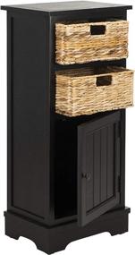 img 2 attached to 🏺 Safavieh American Homes Collection Distressed Black Connery Cabinet