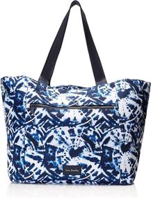 img 4 attached to Vera Bradley Recycled Drawstring Cross Stitch Women's Handbags & Wallets in Totes