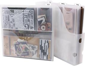 img 2 attached to 📦 Clear Vertical Variety Pack of Paper Holders for Up To 12 x 12 Inch Paper and Supplies (CH92604) by Storage Studios