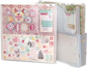 img 3 attached to 📦 Clear Vertical Variety Pack of Paper Holders for Up To 12 x 12 Inch Paper and Supplies (CH92604) by Storage Studios