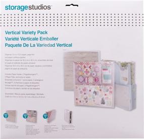 img 1 attached to 📦 Clear Vertical Variety Pack of Paper Holders for Up To 12 x 12 Inch Paper and Supplies (CH92604) by Storage Studios