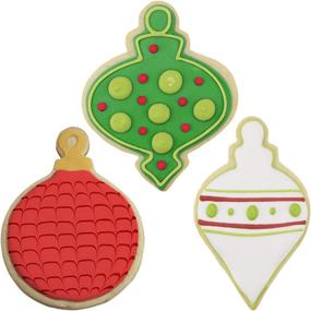 img 2 attached to 🎄 Ann Clark Christmas Ornament Cookie Cutter Set: 3-Piece Bundle with Recipe Booklet